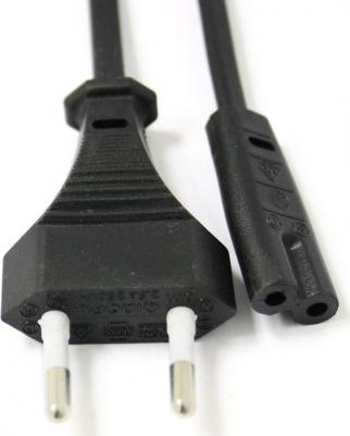 Кабель IEC 320 C7-CEE 7/16, M-F 1,8м Black (PC-184/2-1,8М) – фото 3