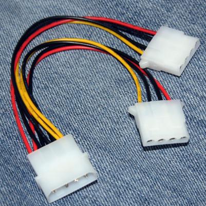 Кабель Molex-2xMolex, M-M 0,15м Black (CC-PSU-1) – фото 7