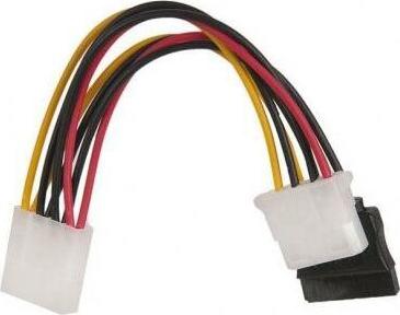 Кабель SATA molex 4pin/molex4pin+sata 15pin 0.15м на 2 устройства CC-SATA-PSY2 – фото 2