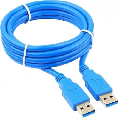 Кабель соединительный USB 3.0 AM-AM 1.0м экранированный синий CCP-USB3-AMAM-1M – фото 3