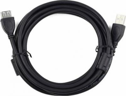 Кабель удлинитель USB 2.0 Pro CCF-USB2-AMAF-10, AM/AF 3м, экран, феррит.кольцо, черный, пакет – фото 6