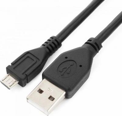 Кабель USB 2,0 Pro AM/microBM 5P, 0,5м, экран, черный, пакет CCP-mUSB2-AMBM-0,5M – фото 2