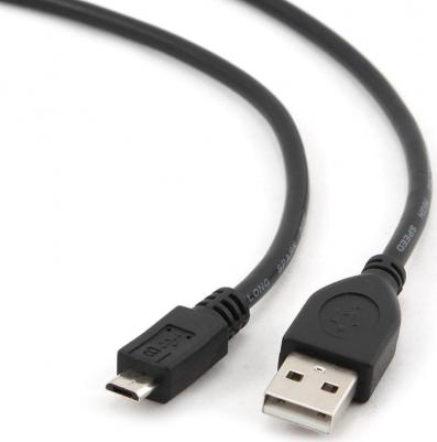 Кабель USB 2,0 Pro AM/microBM 5P, 0,5м, экран, черный, пакет CCP-mUSB2-AMBM-0,5M – фото 3