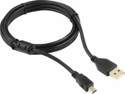 Кабель USB 2,0 Pro AM/miniBM 5P, 1,8м, черный, пакет CCF-USB2-AM5P-6