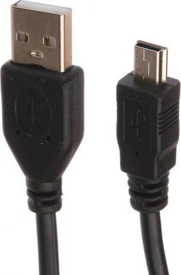 Кабель USB 2.0 miniUSB CCP-USB2-AM5P-1 круглый черный – фото 1