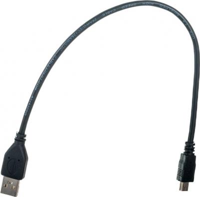 Кабель USB 2.0 miniUSB CCP-USB2-AM5P-1 круглый черный – фото 2