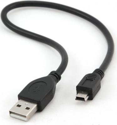 Кабель USB 2.0 miniUSB CCP-USB2-AM5P-1 круглый черный – фото 10