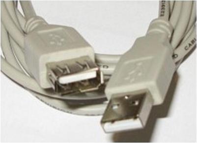 Кабель USB A-USB A, M-F 1,8м Black (CCF-USB2-AMAF-6) – фото 1