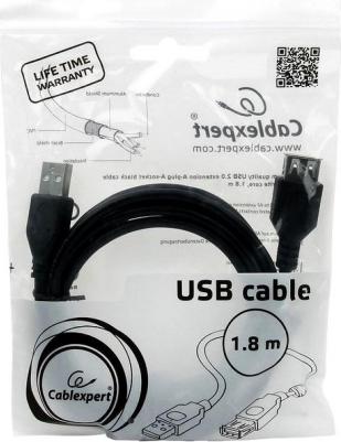 Кабель USB A-USB A, M-F 1,8м Black (CCF-USB2-AMAF-6) – фото 7