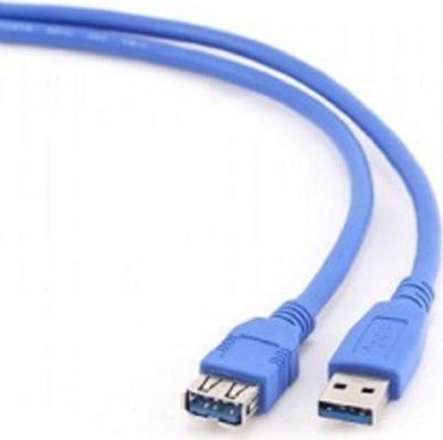 Кабель USB A-USB A, M-F 1,8м Blue (CCP-USB3.0-AMAF-6) – фото 5