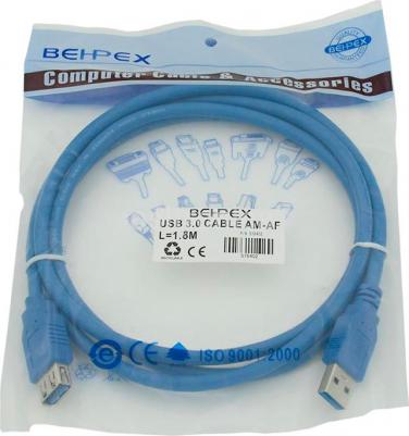 Кабель USB A-USB A, M-F 1,8м Blue (CCP-USB3.0-AMAF-6) – фото 11