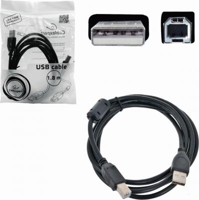 Кабель USB A-USB B, M-M 1,8м Black (CCF-USB2-AMBM-6) – фото 8