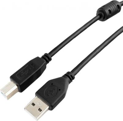 Кабель USB A-USB B, M-M 3м Black (CCF-USB2-AMBM-10) – фото 1