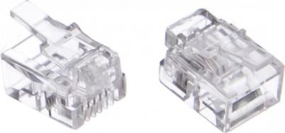 Коннектор RJ-11/RJ-12, 100шт., (MP-6p4c/5) – фото 3