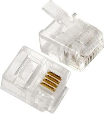 Коннектор RJ-11/RJ-12, 100шт., (MP-6p4c/5) – фото 7