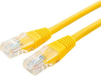 Патч-корд 5E категории UTP 0.25м желтый – фото 1