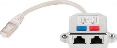 Разветвитель NCA-SP-01A UTP 1 порт RJ45 -> 2 порта RJ45 10/100 BASE-T