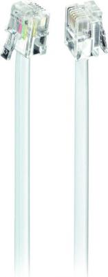 Сетевой кабель TC6P4C-5M 5m White - телефонный – фото 3