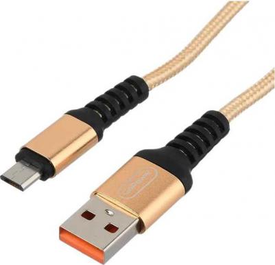 Благодаря внешней оплетке из нейлона с износостойким скользящим покрытием кабель GP02M USB - microUSB не путается, не ломается и не рвется – фото 1