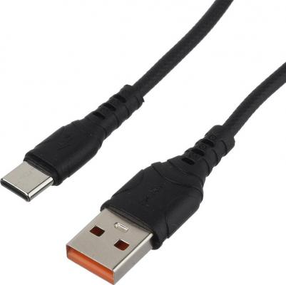 Кабель USB-USB Type-C, быстрая зарядка, 2.4А, 1 м, черный, GP07T – фото 1