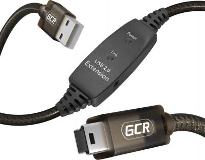 Активный кабель USB 2.0 Mini USB с усилителем сигнала/ 4673727304056 – фото 1