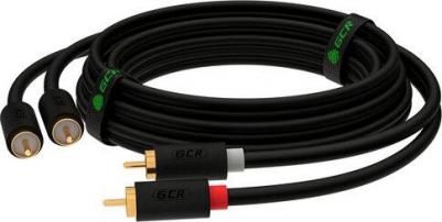 Кабель 2xRCA - 2xRCA 2.0m Black GCR-53113 – фото 2