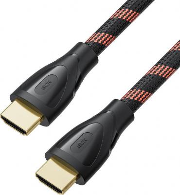 Кабель HDMI-HDMI v2.1 4K/8K, экранированный, 1.5 м, черный/красный PROF GCR-H203