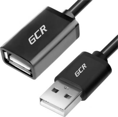 Кабель-удлинитель USB 2.0(Am)-USB 2.0(Af), экранированный, 50см, черный GCR-UEC6M-BB2S-0.5m – фото 3