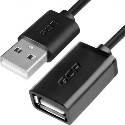 Кабель-удлинитель USB 2.0(Am)-USB 2.0(Af), экранированный, 50см, черный GCR-UEC6M-BB2S-0.5m – фото 4