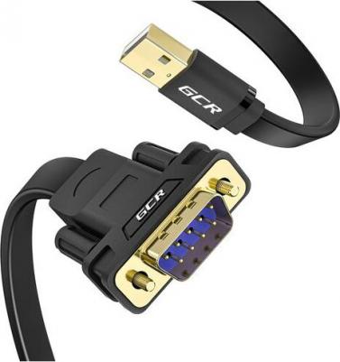 Конвертер-переходник 2.0m плоский, черный, USB AM / DB9 RS-232 PRO, чипсет PL2303RA – фото 3