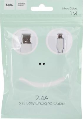 Аксессуар Easy X13 USB - MicroUSB 1m Black 6957531061168 – фото 2