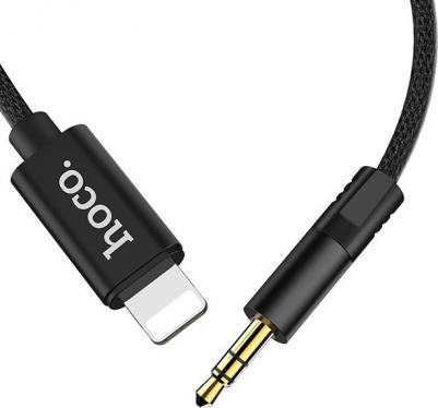 Аудио кабель 3.5мм штекер на Apple Lightning штекер UPA13 Black – фото 9