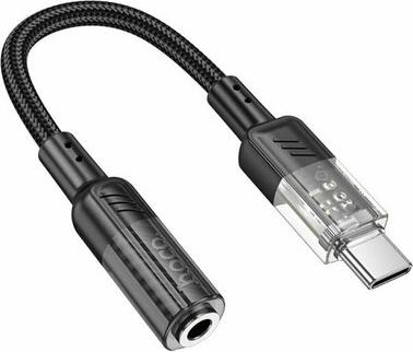 Цифровой Аудио Конвертер с USB-C на Jack 3.5 мм, аудио переходник с ципом ЦАП - DAC, LS37 Crystal чёрный – фото 3