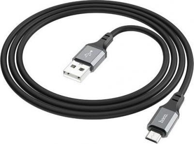 Data кабель USB X86 micro usb, 2,4A, 1 метр, черный – фото 3