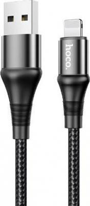 HC-34198 X50/ USB кабель Lightning/ 1m/ 2.4A/ Нейлон/ Black – фото 4