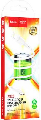 Кабель 30-pin Apple, Lightning-USB Type-C 215739 1 м белый