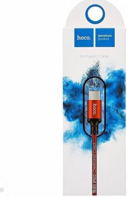 Кабель х14 Type-C 2м Red/Black – фото 2