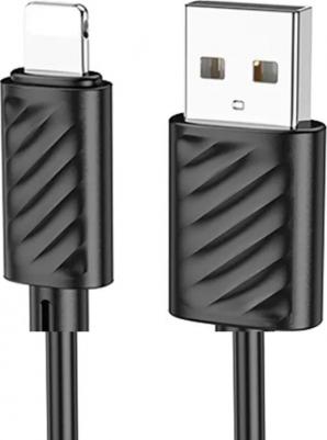 Кабель lightning - usb X88 1 м черный – фото 1