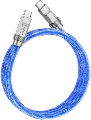 Кабель Type-C на Type-C, U113, U113, 100W, 1м, силиконовый, синий
