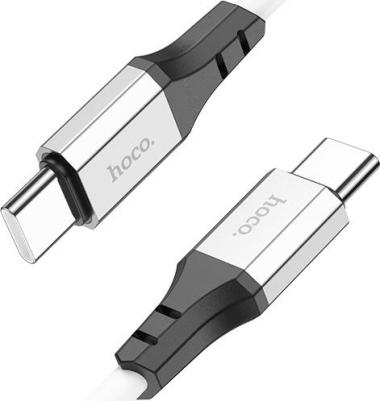 Кабель Type-C на Type-C, X86, 1м, силиконовый, 60W, белый – фото 2