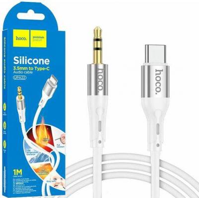 Кабель UPA22 Type-C на 3.5mm male AUX, 1 метр, для автомобильной стереосистемы, наушников, колонок, телефона