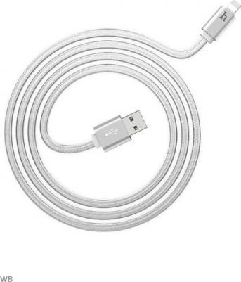 Кабель USB 2.0 A (m) - Lightning (m) 2м UPL12 Metal Jelly - Серебристый – фото 1