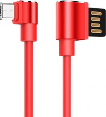 Кабель USB 2.0 A (m) - micro USB 2.0 B (m) 1.2м угловой U37 Long Roam - Черный – фото 2