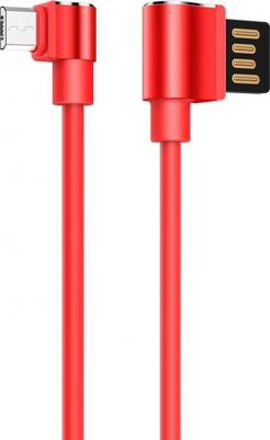 Кабель USB 2.0 A (m) - micro USB 2.0 B (m) 1.2м угловой U37 Long Roam - Красный – фото 2