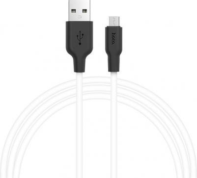 Кабель USB 2.0 A (m) - micro USB 2.0 B (m) 1м X21 Silicone - Черный/Белый – фото 7