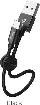 Кабель USB 2.0 A (m) - USB Type-C (m) 0.25м X35 - Черный – фото 3