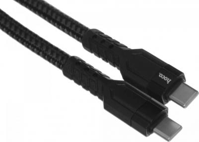 Кабель USB Type-C-USB Type-C, быстрая зарядка, 3А, 1.2 м, черный, U110
