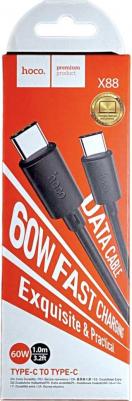 Кабель usb type-c - usb type-c X88 1 м черный – фото 5