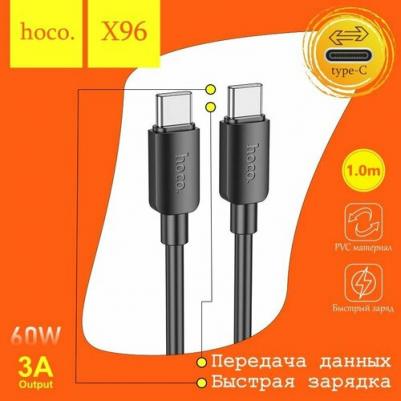 Кабель USB Type-C-USB Type-C X96a 1 м черный – фото 2