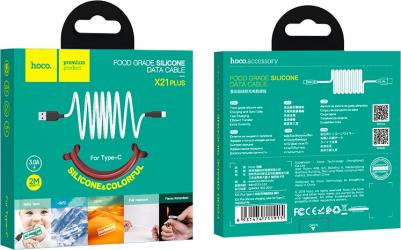 Кабель USB Type-C X21 Plus 2M 2.4A красный – фото 3